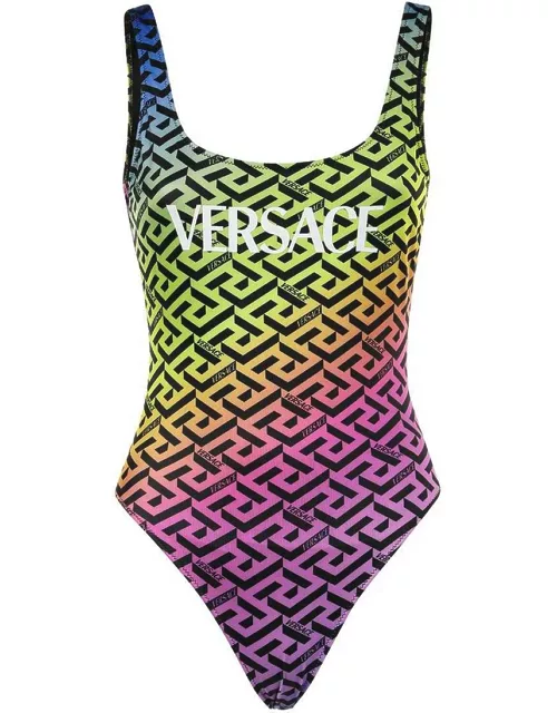 Versace One-piece Swimsuit With Logo