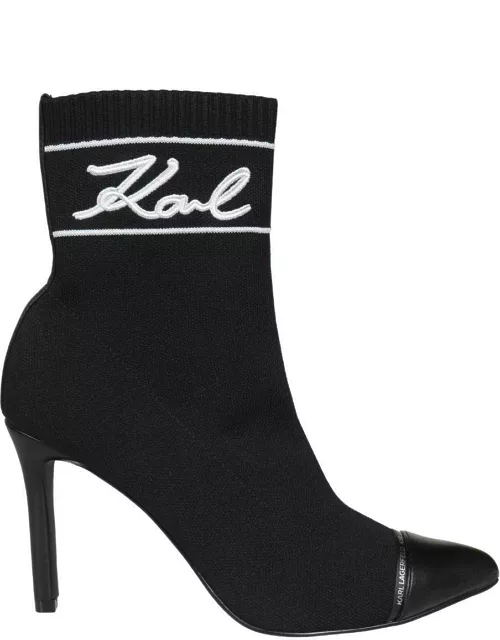 Karl Lagerfeld Sock Ankle Boot