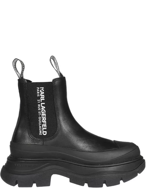 Karl Lagerfeld Leather Ankle Boot