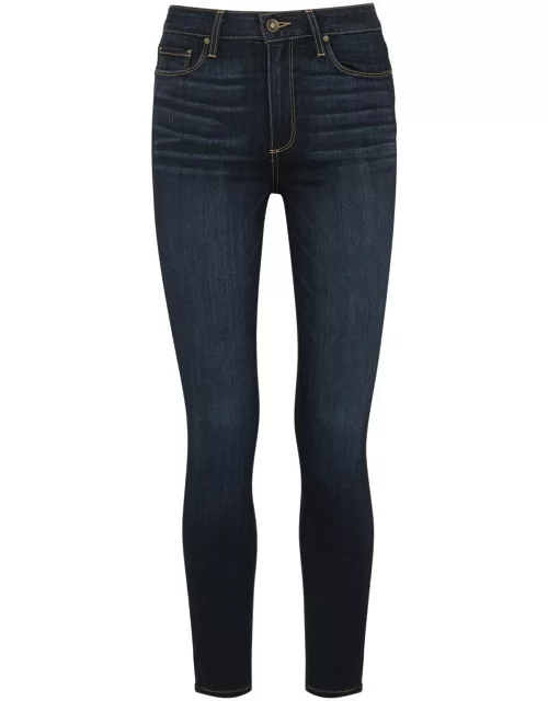 Paige Hoxton Ankle Indigo Skinny Jeans - Dark Blue - 23 (W23 / UK 4 / Xxs)