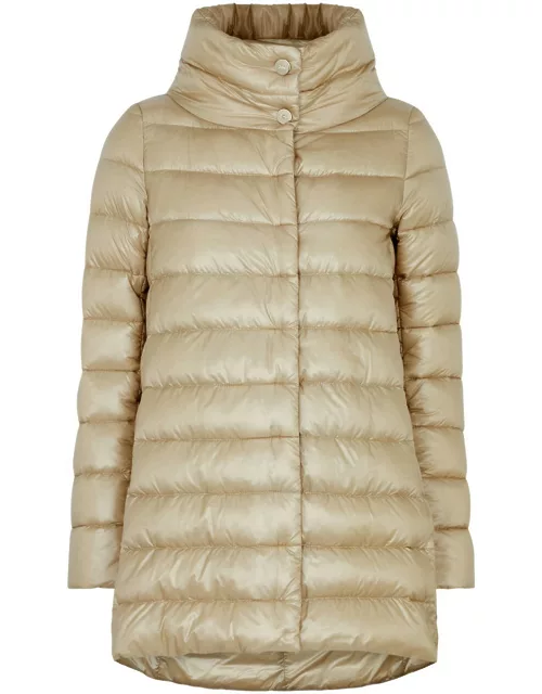 Herno Amelia Quilted Shell Jacket - Gold - 42 (UK10 / S)