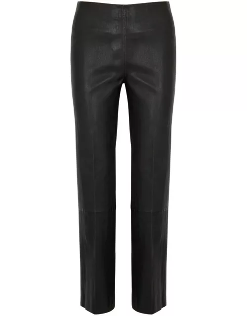 Day Birger ET Mikkelsen Madisson Black Leather Trousers - 42 (UK 16 / XL)