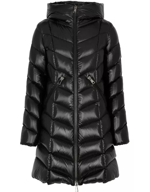 Moncler Marus Quilted Shell Coat - Black - 0 (UK 8 / S)