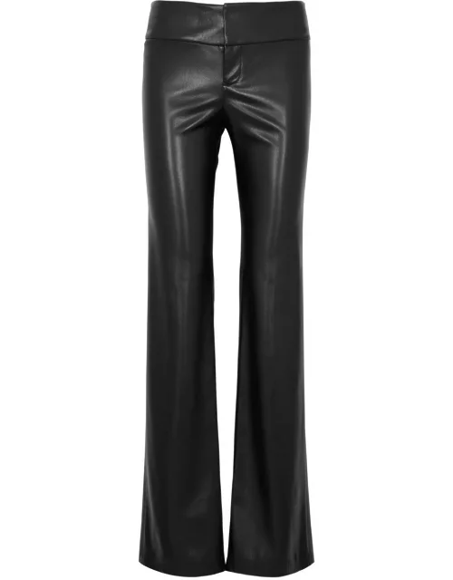 Alice + Olivia Olivia Vegan Leather Trousers - Black - 6 (UK10 / S)