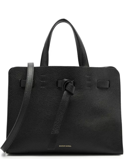 Mansur Gavriel Sun Leather top Handle bag - Black