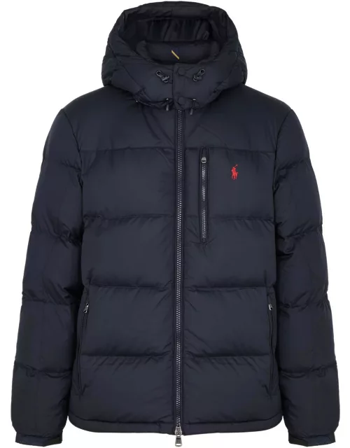 Polo Ralph Lauren Hooded Logo Quilted Shell Jacket - Navy