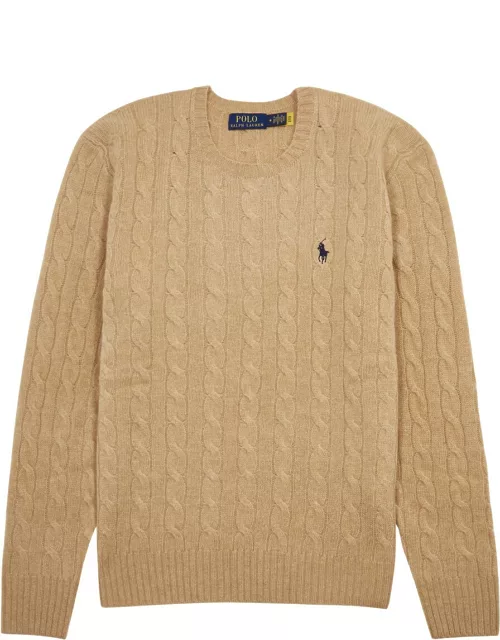 Polo Ralph Lauren Cable-knit Wool-blend Jumper - Tan
