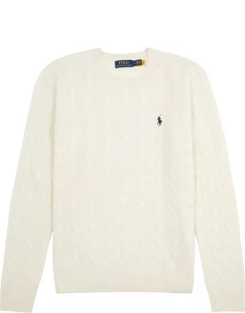 Polo Ralph Lauren Cable-knit Wool-blend Jumper - Cream