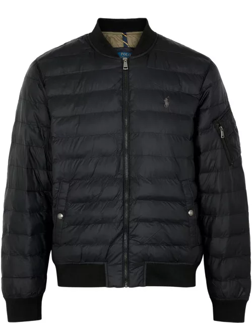 Polo Ralph Lauren Logo-embroidered Quilted Shell Jacket - Black