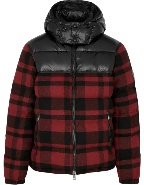 Polo Ralph Lauren Checked Quilted Wool-blend Jacket - Red