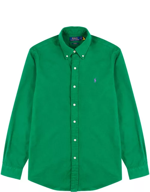 Polo Ralph Lauren Logo-embroidered Brushed Cotton Shirt - Green
