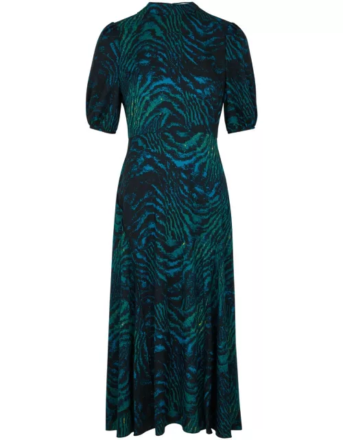Diane Von Furstenberg Nella Printed Midi Dress - Multicoloured - 2 (UK 6 / XS)