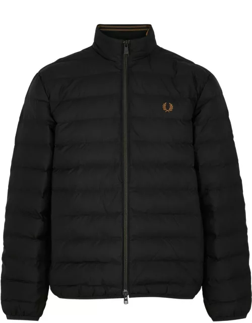 Fred Perry Quilted Shell Jacket - Black