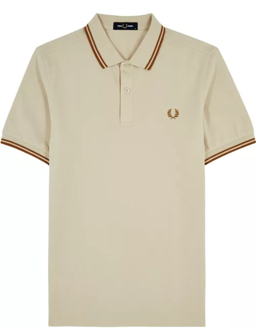 Fred Perry Logo-embroidered Piqué Cotton Polo Shirt - Caramel