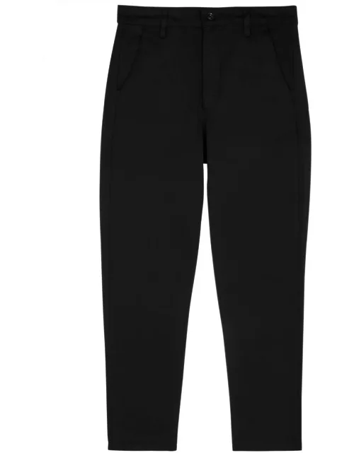 7 For All Mankind Travel Stretch-jersey Trousers - Black - 28 (W28 / XS)