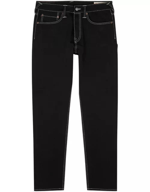 Evisu Logo-print Slim-leg Jeans - Black - 32 (W32 / M)