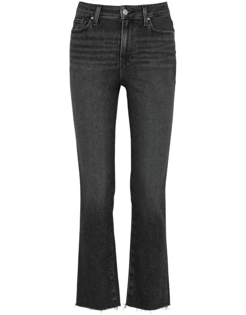 Paige Cindy Cropped Straight-leg Jeans - Black - 24 (W24 / UK 4 / Xxs)