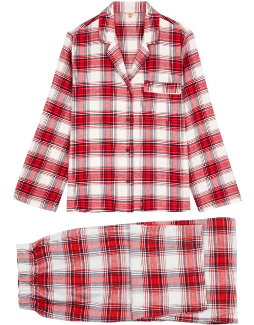 Eberjey Tartan Flannel Pyjama set - Red