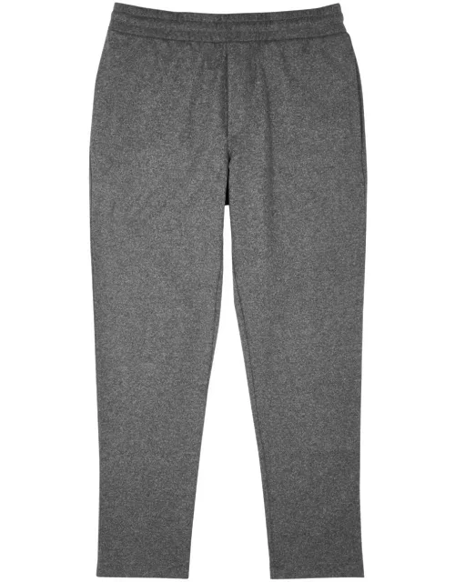 Moncler Logo Wool-blend Sweatpants - Grey