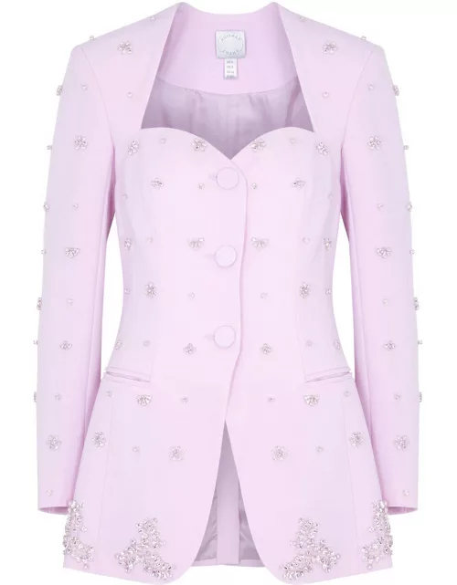 Huishan Zhang Kim Crystal-embellished Blazer - Pink - 10 (UK10 / S)