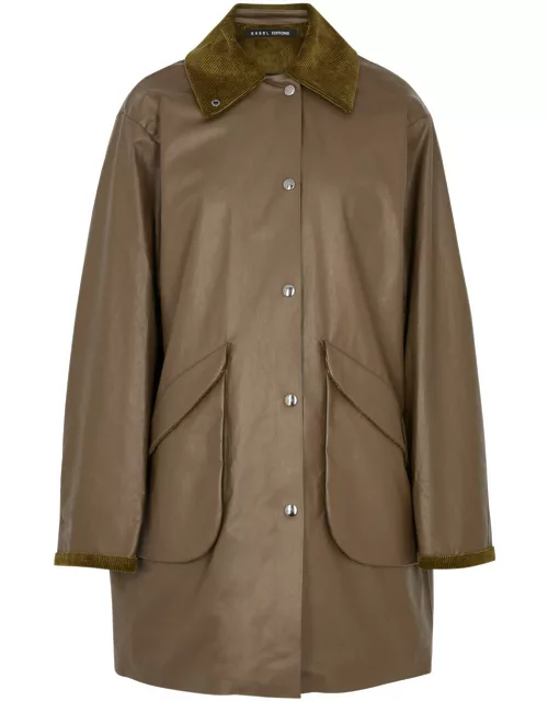 Kassl Editions Hunting Coated Cotton-blend Jacket - Brown - 34 (UK 6 / XS)