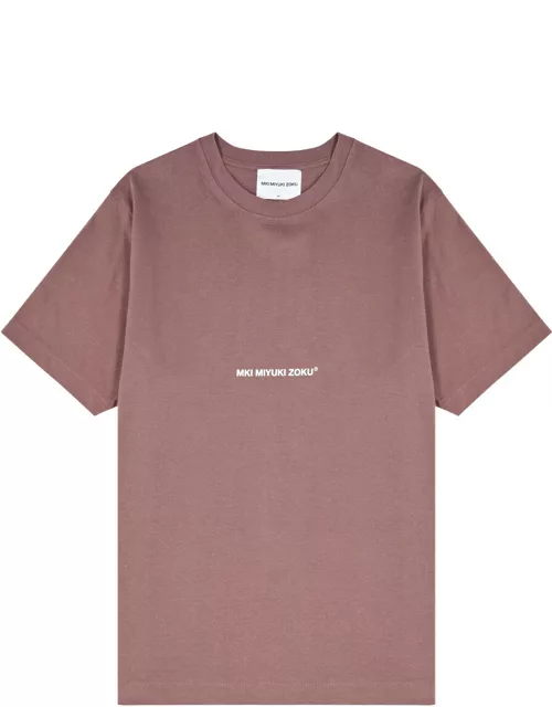 Mki Miyuki Zoku Logo-print Cotton T-shirt - Mauve