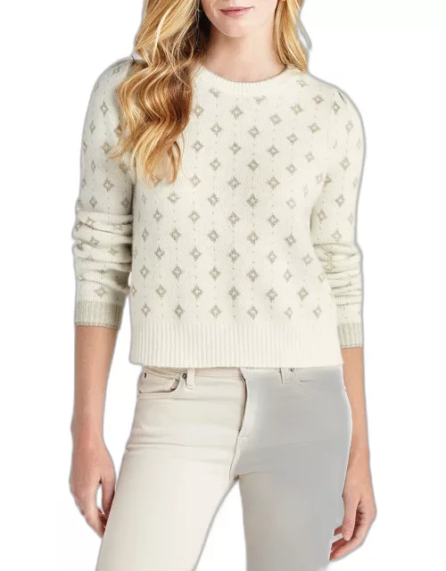 Keira Alpaca Wool-Blend Lurex Sweater