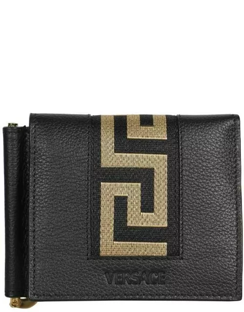 Versace Leather Flap-over Wallet