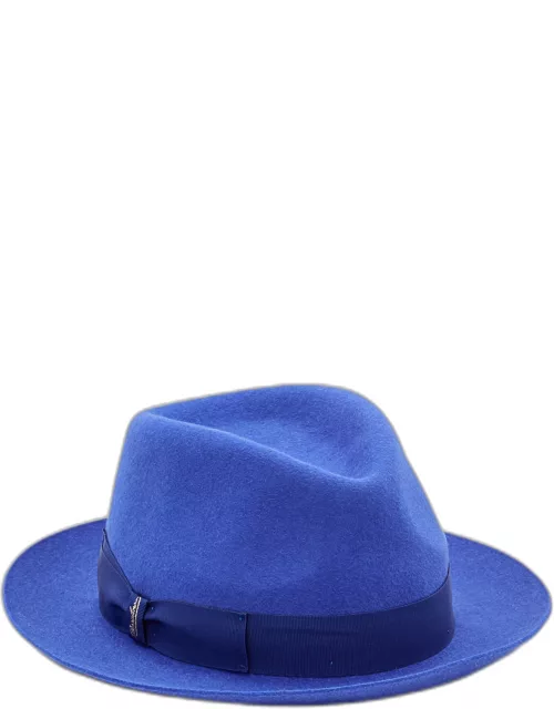 Borsalino Brushed Felt Short Brim Fedora Hat