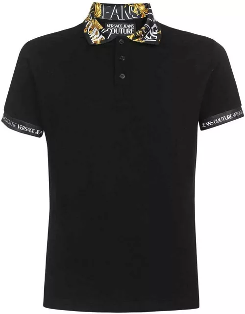 Versace Jeans Couture Short Sleeve Cotton Polo Shirt