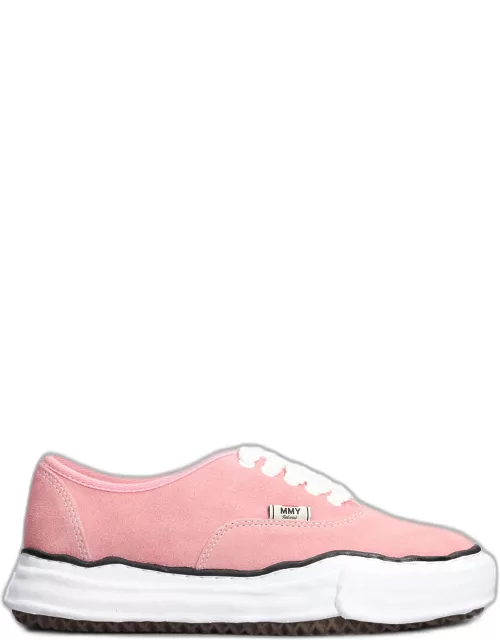 Mihara Yasuhiro Baker Sneakers In Rose-pink Suede