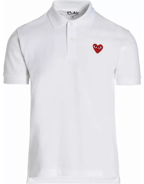 Comme des Garçons Play Logo Patch Polo Shirt