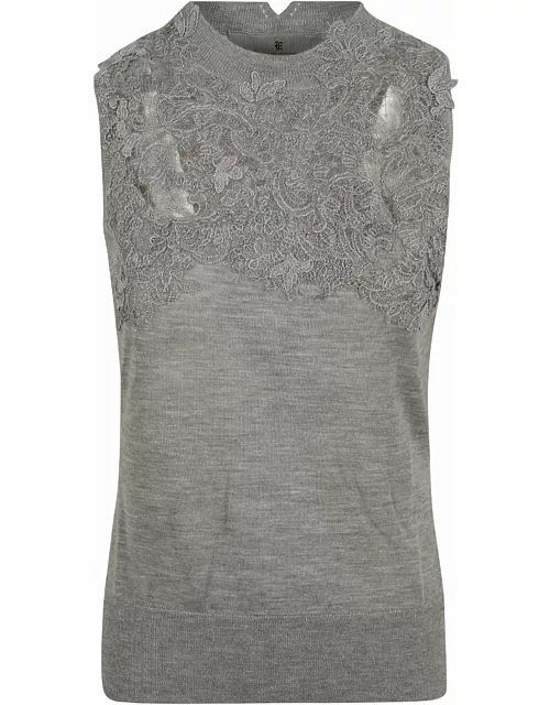 Ermanno Scervino Laced Sleeveless Top