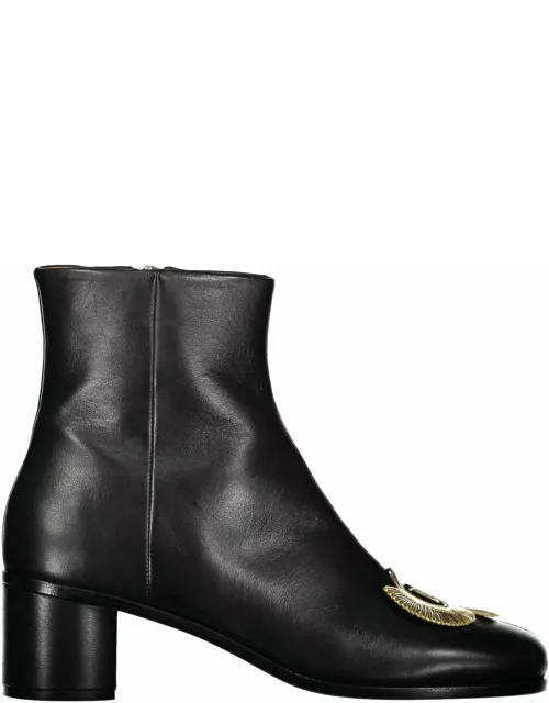 Off-White Leather Ankle Boot