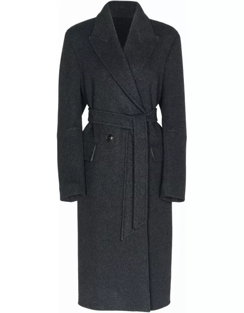 Max Mara Atelier Belted Long-sleeved Coat