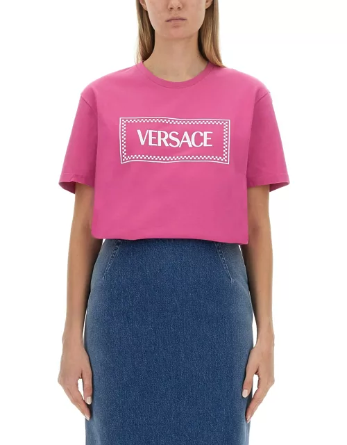 versace t-shirt with '90s vintage logo