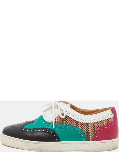 Christian Louboutin Multicolor Leather Oxford Sneaker