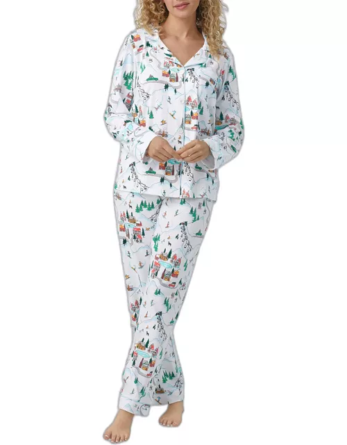 Cotton Jersey Long-Sleeve Classic Pajama Set