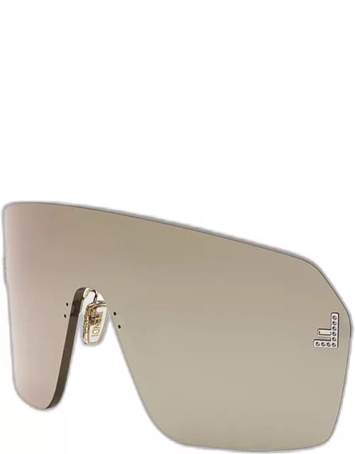 Men's Fendi First Metal Shield Sunglasse