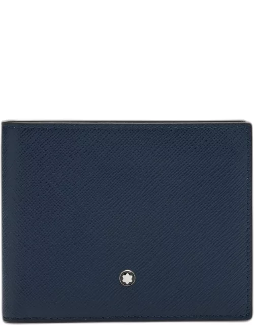 Men's Sartorial Saffiano Leather Bifold Wallet