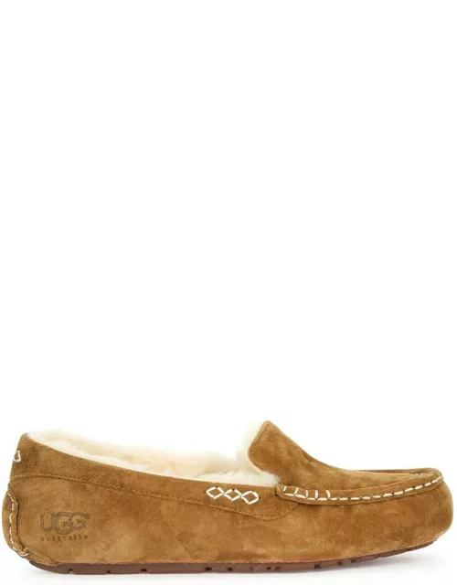 Ugg Ansley Suede Slippers - Tan - 5