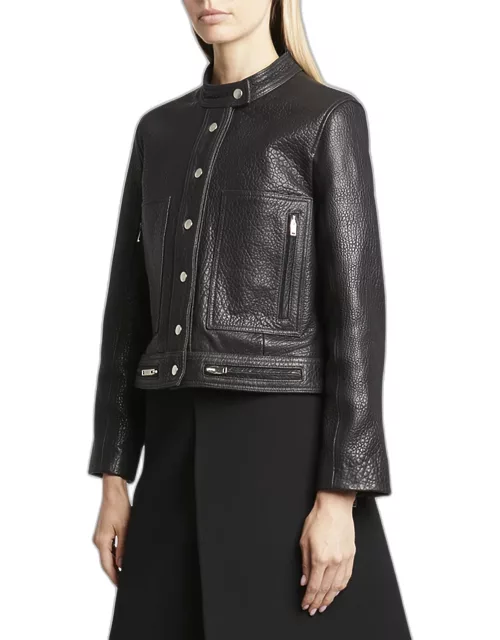 Alice Pebble Leather Jacket