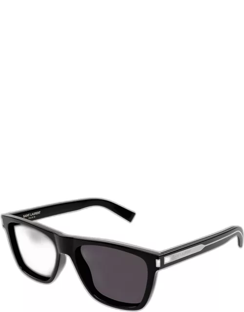 Men's SL 619 Acetate Rectangle Sunglasse