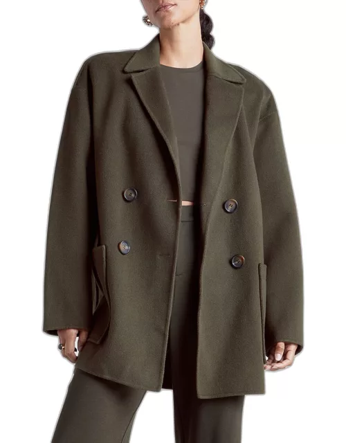 x Kate Young Wool and Cashmere Double-Breasted Coat