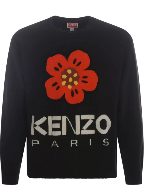 Sweater Kenzo flower In Woo