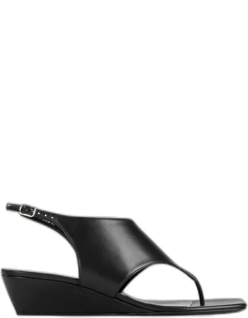 Amber Demi-Wedge Leather Sandal