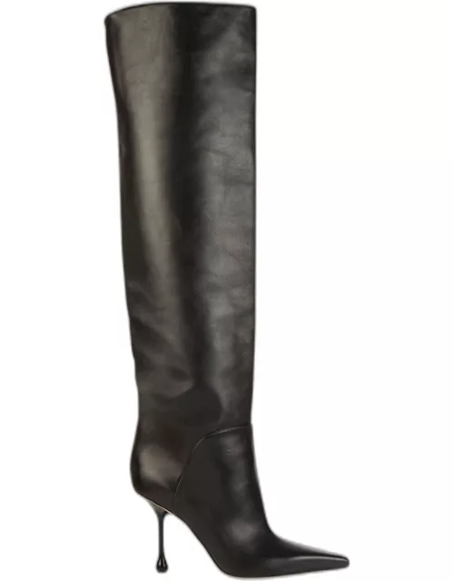 Cycas Leather Over-The-Knee Boot