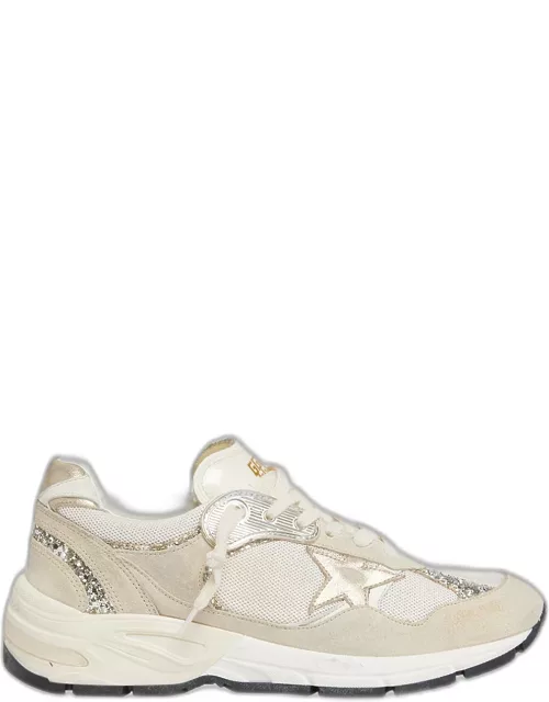 Star Dad Mixed Leather Running Sneaker