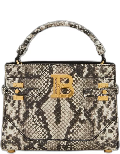 BBuzz 22 Top-Handle Bag in Python-Embossed Leather