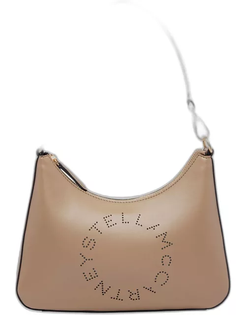 Logo Vegan Leather Shoulder Bag